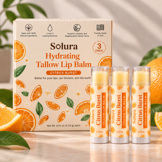 [Pre-Order] Hydrating Tallow Lip Balm - 3 Pack