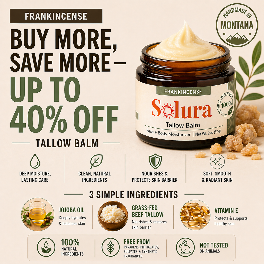 Solura Premium Tallow - Handmade in Montana