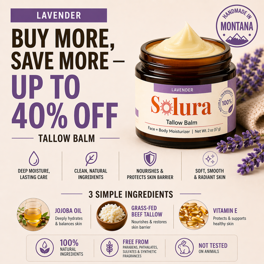 Solura Premium Tallow - Handmade in Montana