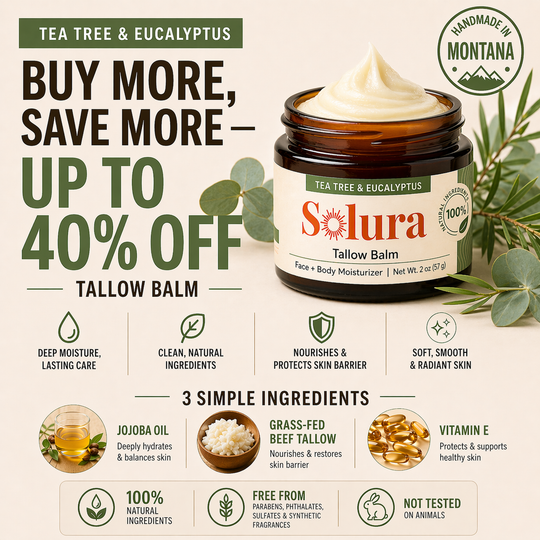Solura Premium Tallow - Handmade in Montana