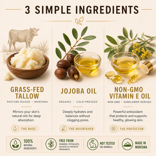 Whipped Tallow Daily Cream - Handmade in Montana