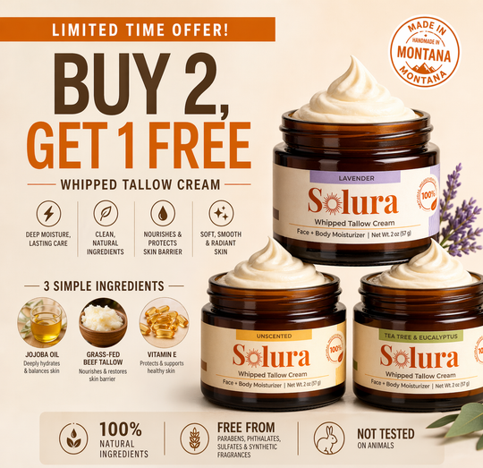 Solura Premium Tallow - Handmade in Montana